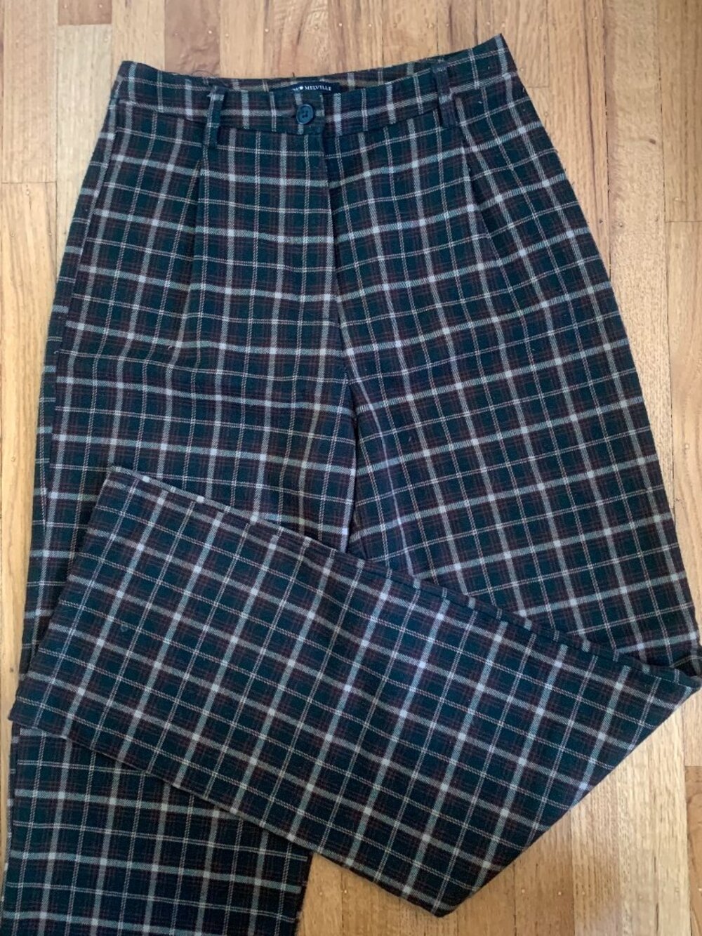 Brandy Melville Green Plaid Trousers - O/S